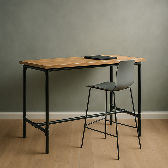 Byg dit eget bord i galvaniserede fittings